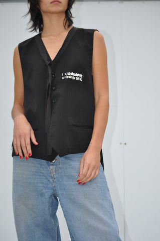 HAND SCREEN PRINTED VEST