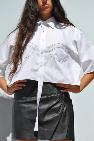 STITCHED BUSTIER SHIRT