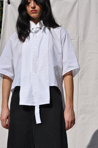 HI-LO TUXEDO SHIRT