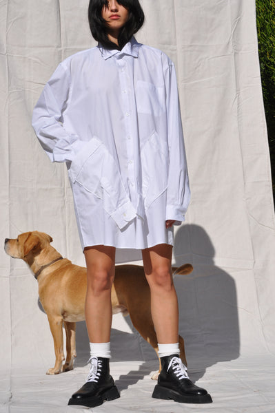 LONG SLEEVES BUTTON DOWN SHIRT DRESS