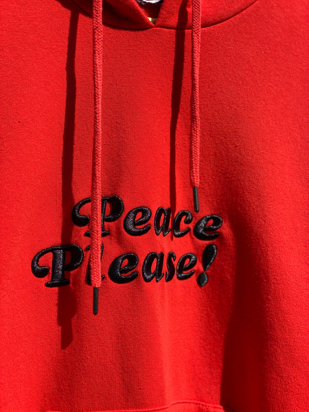 PEACE PLEASE! HOODIE IN FIRE