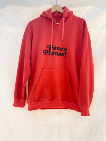 PEACE PLEASE! HOODIE IN FIRE