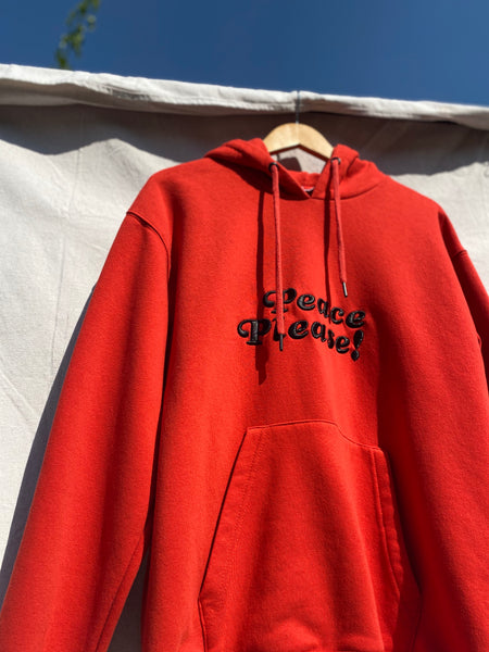PEACE PLEASE! HOODIE IN FIRE