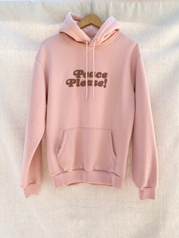 PEACE PLEASE! HOODIE IN DUSTY ROSE